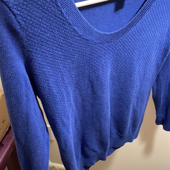 🛍️GUC BANANA REPUBLIC royal Blue longsleeve Sweater Sz.SP 274 - Picture 2 of 5
